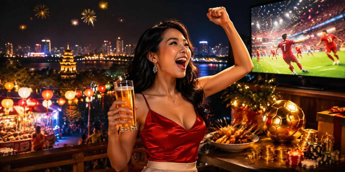 Người chơi xem kết quả cá cược tại khu chợ đêm Hà Nội với đèn neon rực rỡ về đêm