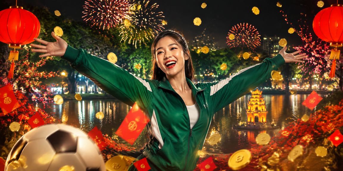 Người dùng tại Hà Nội theo dõi kết quả cá cược bóng đá buổi tối dưới ánh đèn lồng