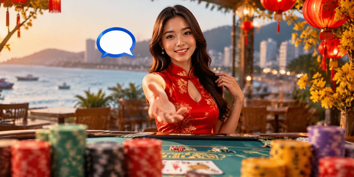 Bàn baccarat tại khu nghỉ dưỡng Vũng Tàu – phong cách casino sang trọng